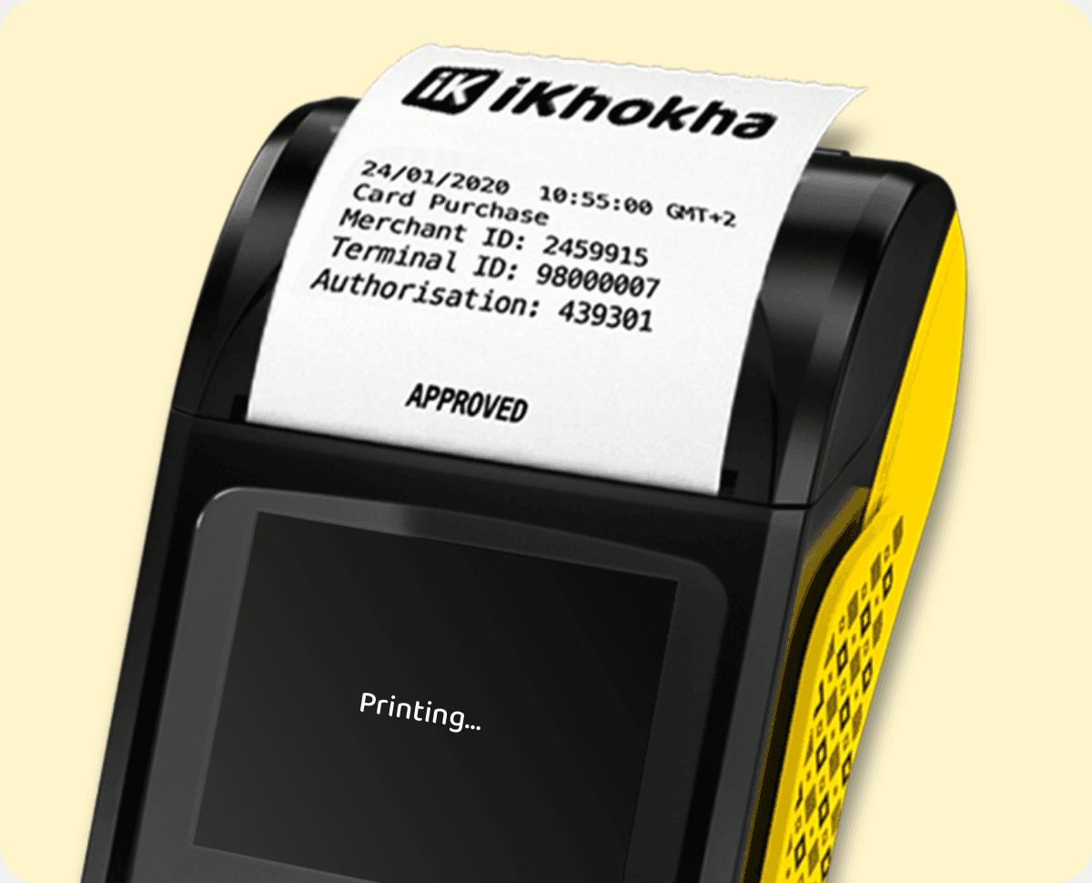 Step 5: Print the customer receipt