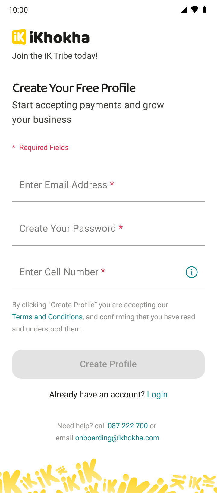 Step 1: Create your profile