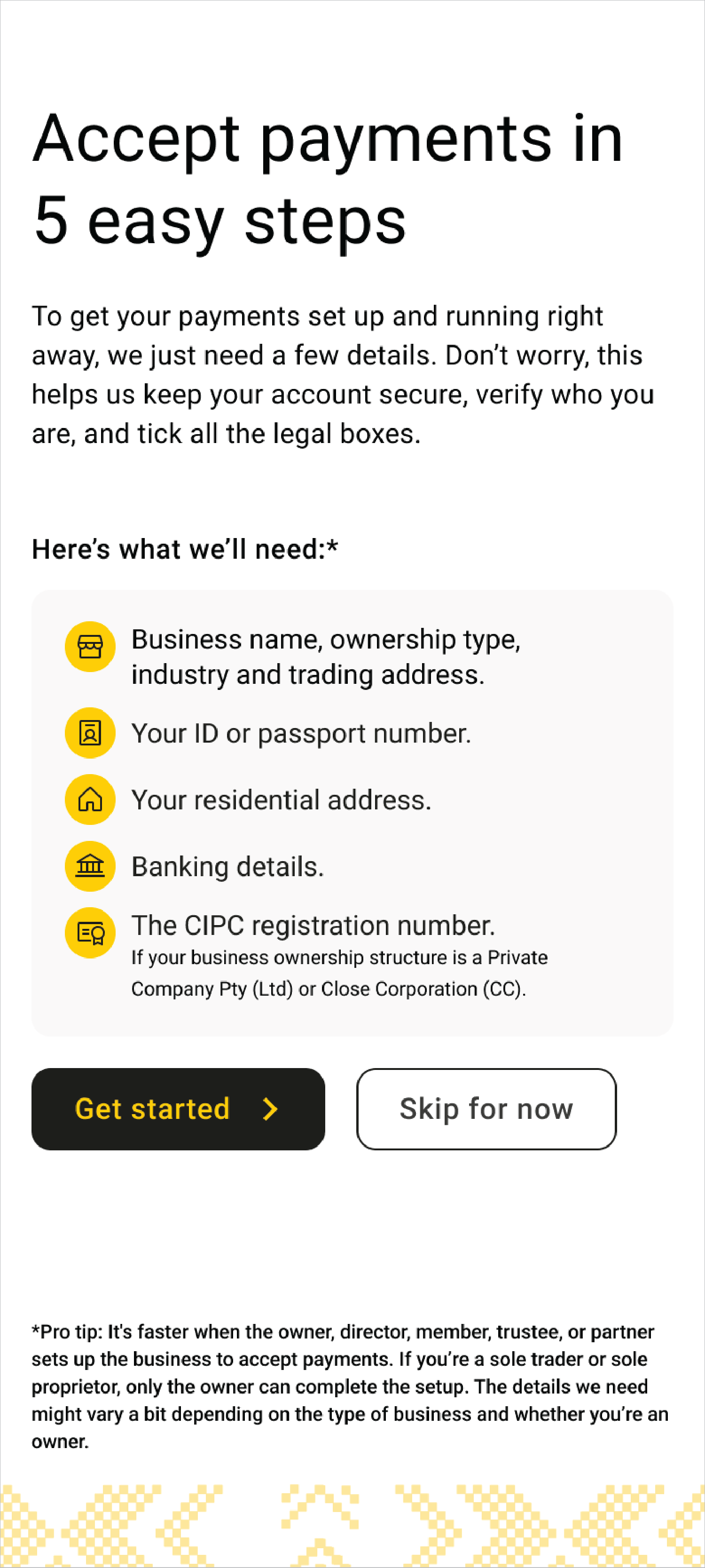 Step 2: Click “Get started”